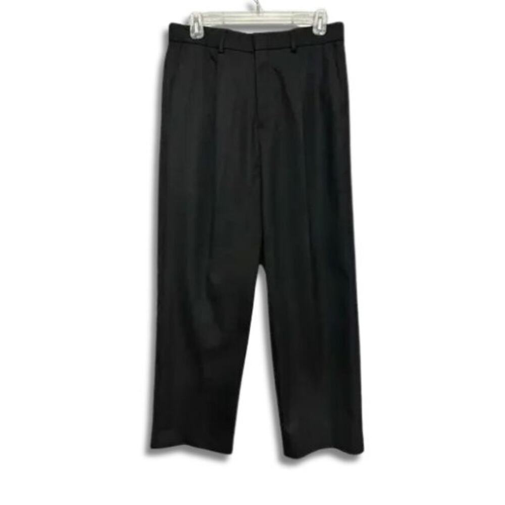 Topman Dress Pants Regular Fit Belt Waist Back Pockets Classic Black M 32 NWOT